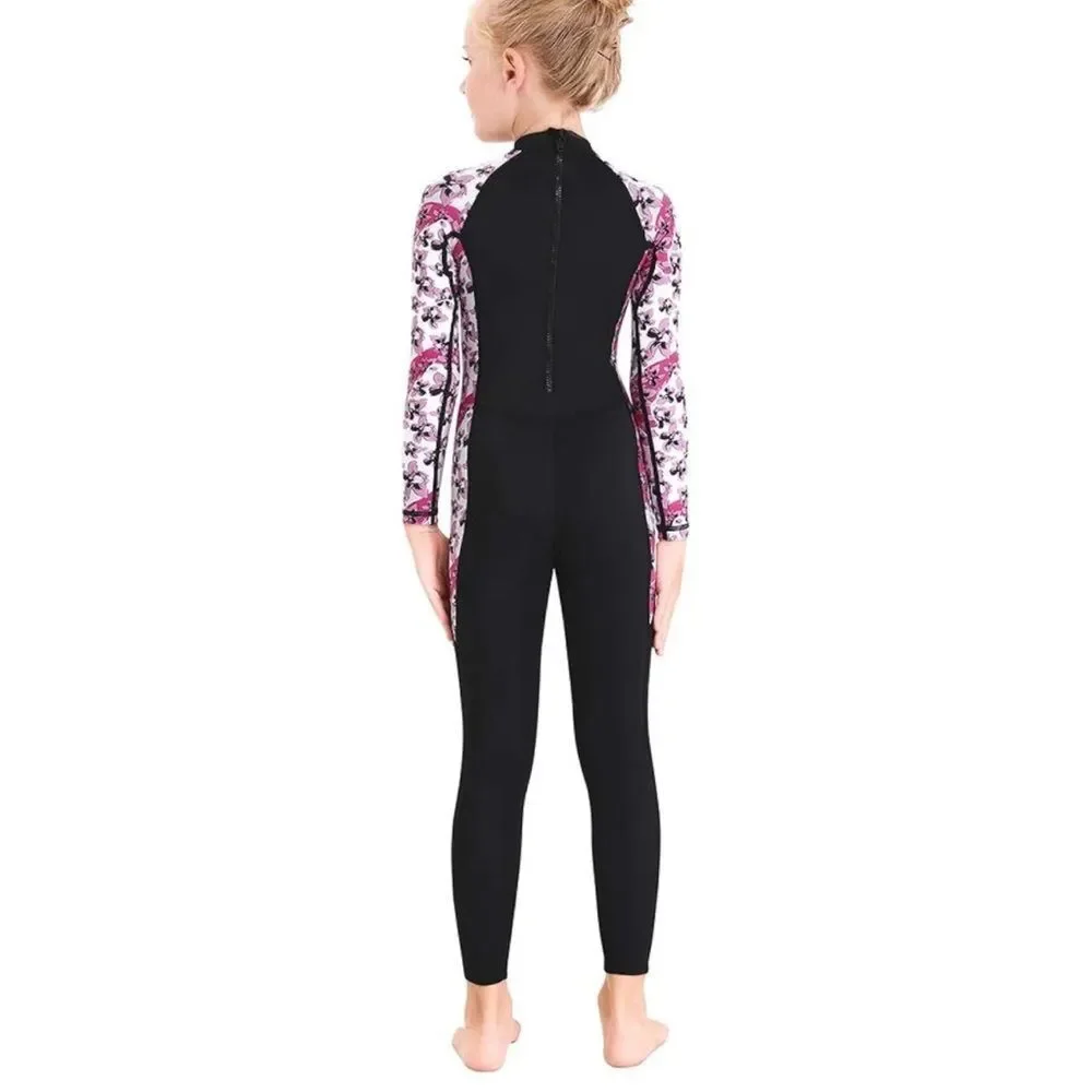 Girls Full Body Rash Guard Swimsuit - Picture 4 of 5
